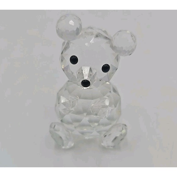 Swarovski Crystal Figurine Bear Signed/Stamped on bottom 2 1/2" tall - Picture 1 of 8